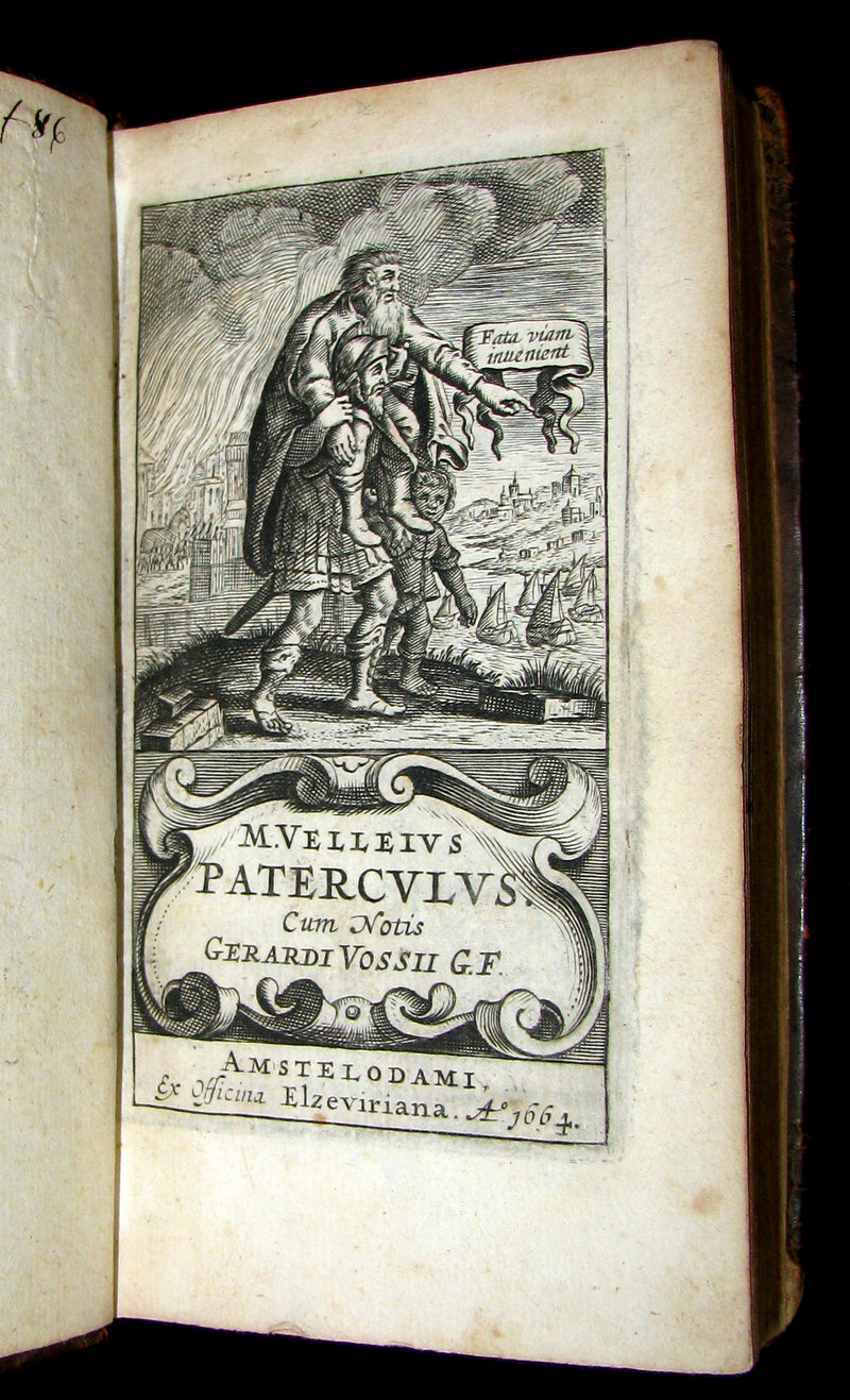 1664 Rare Latin Book - ROMAN HISTORY -  Historiae Romanae by Marcus Velleius Paterculus
