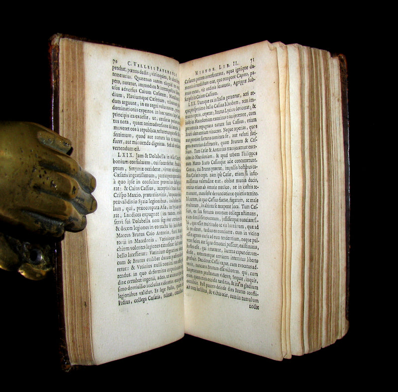1664 Rare Latin Book - ROMAN HISTORY -  Historiae Romanae by Marcus Velleius Paterculus