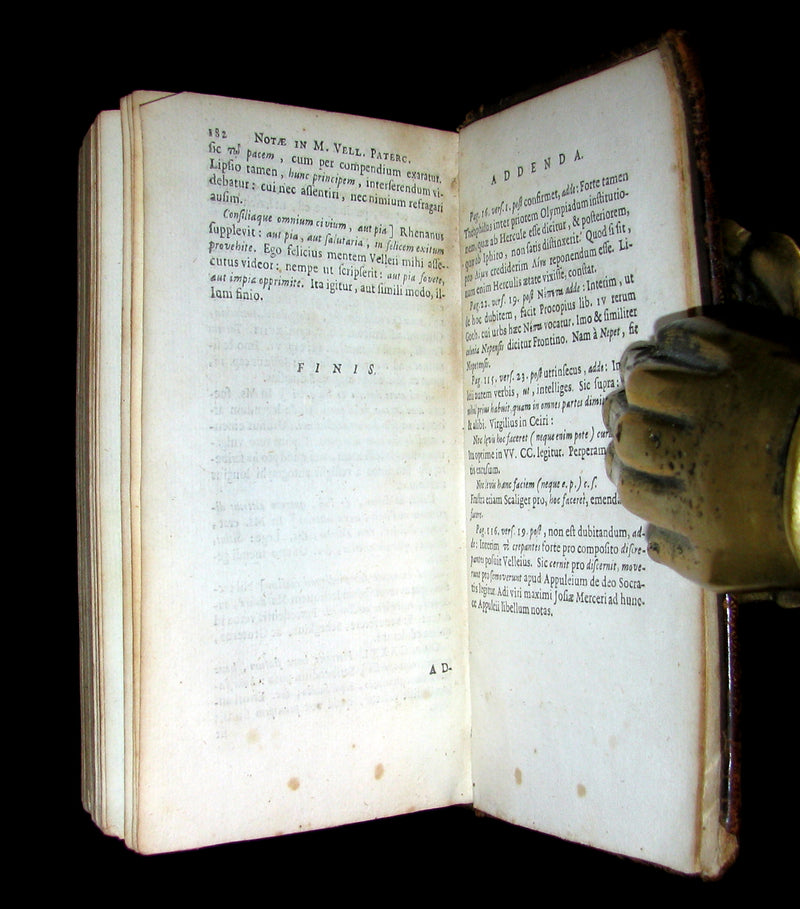 1664 Rare Latin Book - ROMAN HISTORY -  Historiae Romanae by Marcus Velleius Paterculus