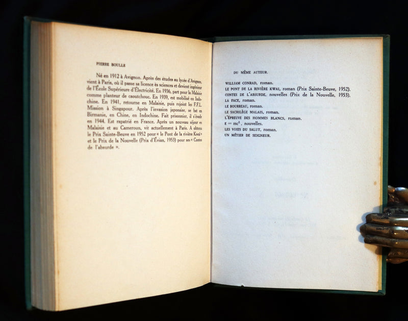 1963 Rare First Limited Edition #866 - La Planete des Singes (The Planet of the Apes) by Pierre Boulle.