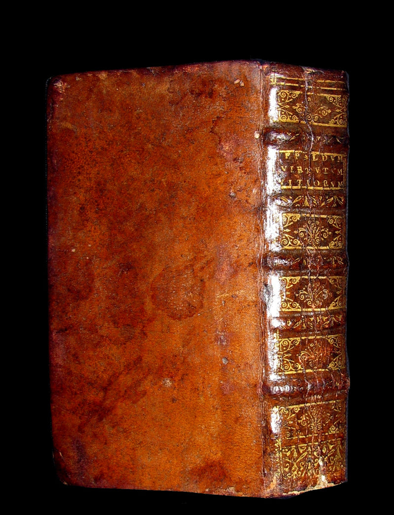 1680 Scarce Latin Book - Nicolas de Hanapes - Exemples of Virtue and Vice - Virtutum vitiorumque exempla.