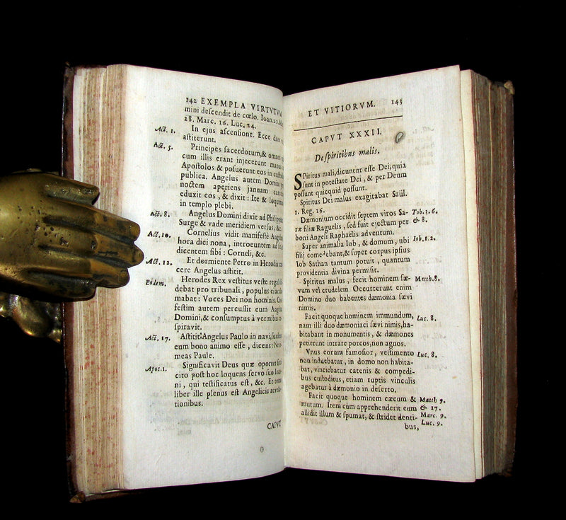 1680 Scarce Latin Book - Nicolas de Hanapes - Exemples of Virtue and Vice - Virtutum vitiorumque exempla.