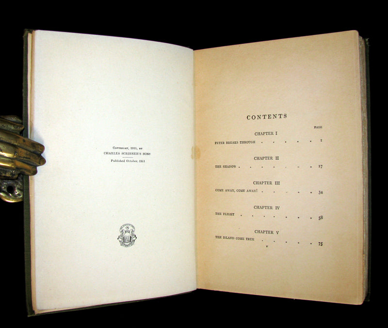1911 Rare Book - Peter Pan 1stED - Peter and Wendy by J.M. Barrie - Illustrated by Bedford.