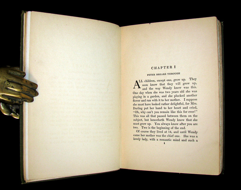 1911 Rare Book - Peter Pan 1stED - Peter and Wendy by J.M. Barrie - Illustrated by Bedford.