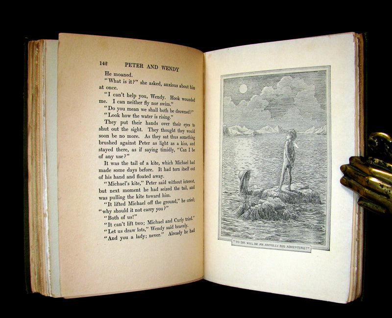 1911 Rare Book - Peter Pan 1stED - Peter and Wendy by J.M. Barrie - Illustrated by Bedford.