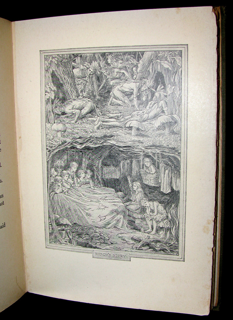 1911 Rare Book - Peter Pan 1stED - Peter and Wendy by J.M. Barrie - Illustrated by Bedford.