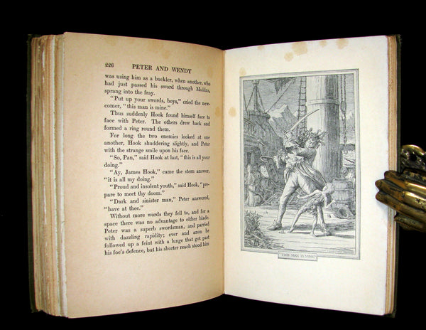 1911 Rare Book - Peter Pan 1stED - Peter and Wendy by J.M. Barrie - Illustrated by Bedford.