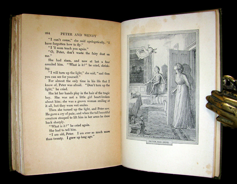 1911 Rare Book - Peter Pan 1stED - Peter and Wendy by J.M. Barrie - Illustrated by Bedford.