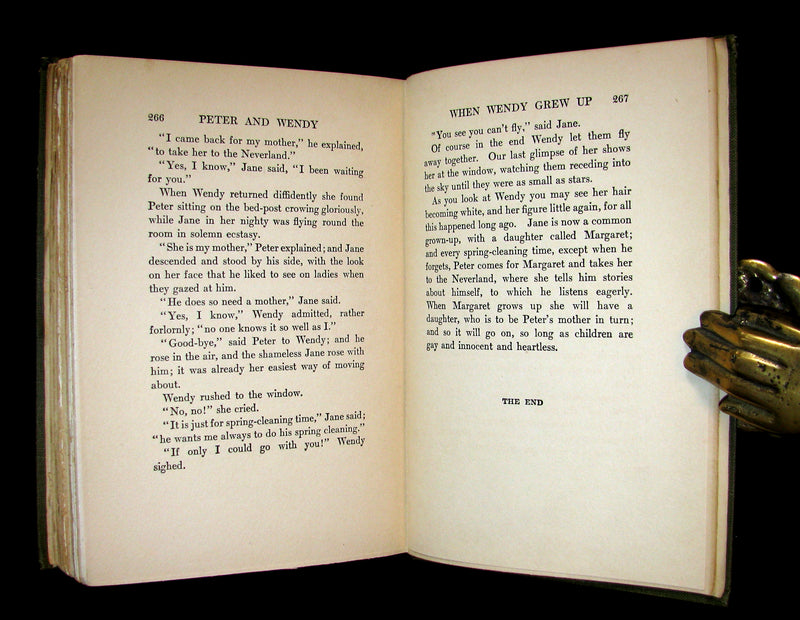1911 Rare Book - Peter Pan 1stED - Peter and Wendy by J.M. Barrie - Illustrated by Bedford.