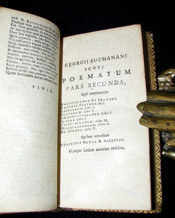 1687 Rare Book - GEORGII BUCHANANI SCOTI POEMATA - Scottish Poems by Buchanan