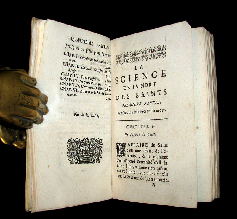 1692 Scarce French Vellum Book - POITIERS - Jean Bouzonie - The Science of the Death of the Saints.