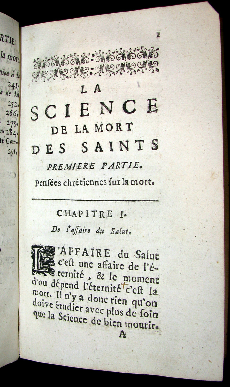 1692 Scarce French Vellum Book - POITIERS - Jean Bouzonie - The Science of the Death of the Saints.