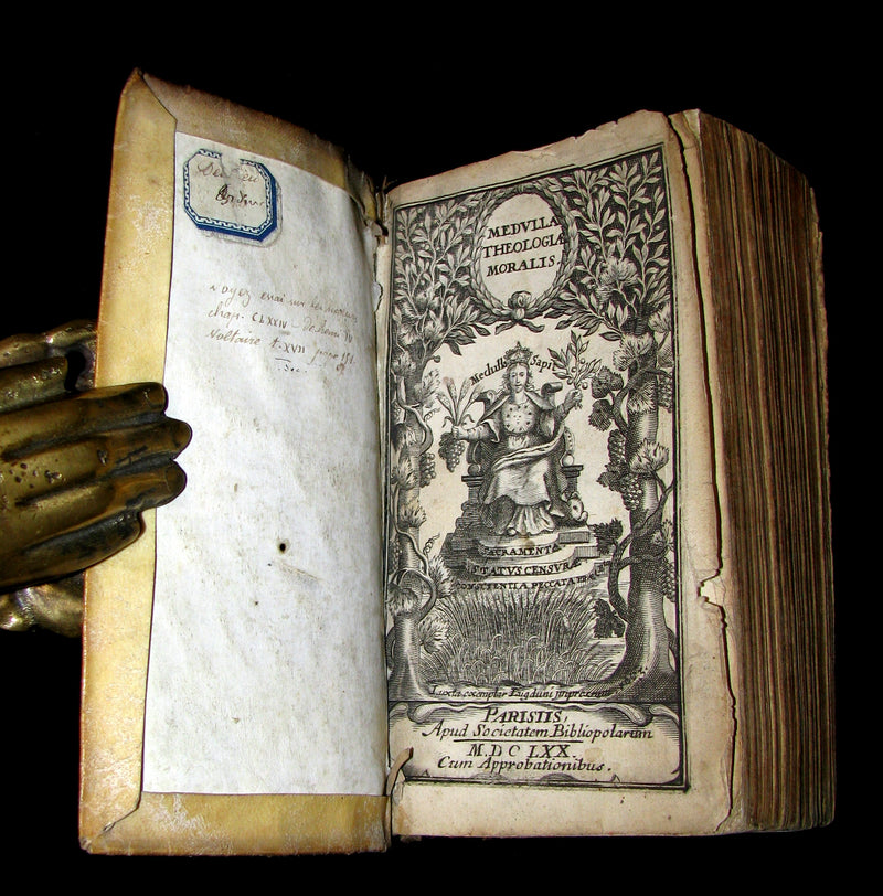 1669 Rare Latin vellum Book - Medulla Theologiae Moralis by Hermann Busenbaum, Jesuit.