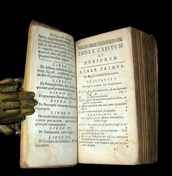 1669 Rare Latin vellum Book - Medulla Theologiae Moralis by Hermann Busenbaum, Jesuit.