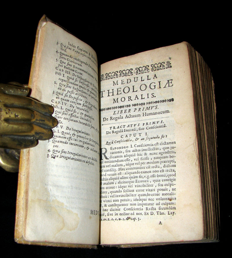 1669 Rare Latin vellum Book - Medulla Theologiae Moralis by Hermann Busenbaum, Jesuit.