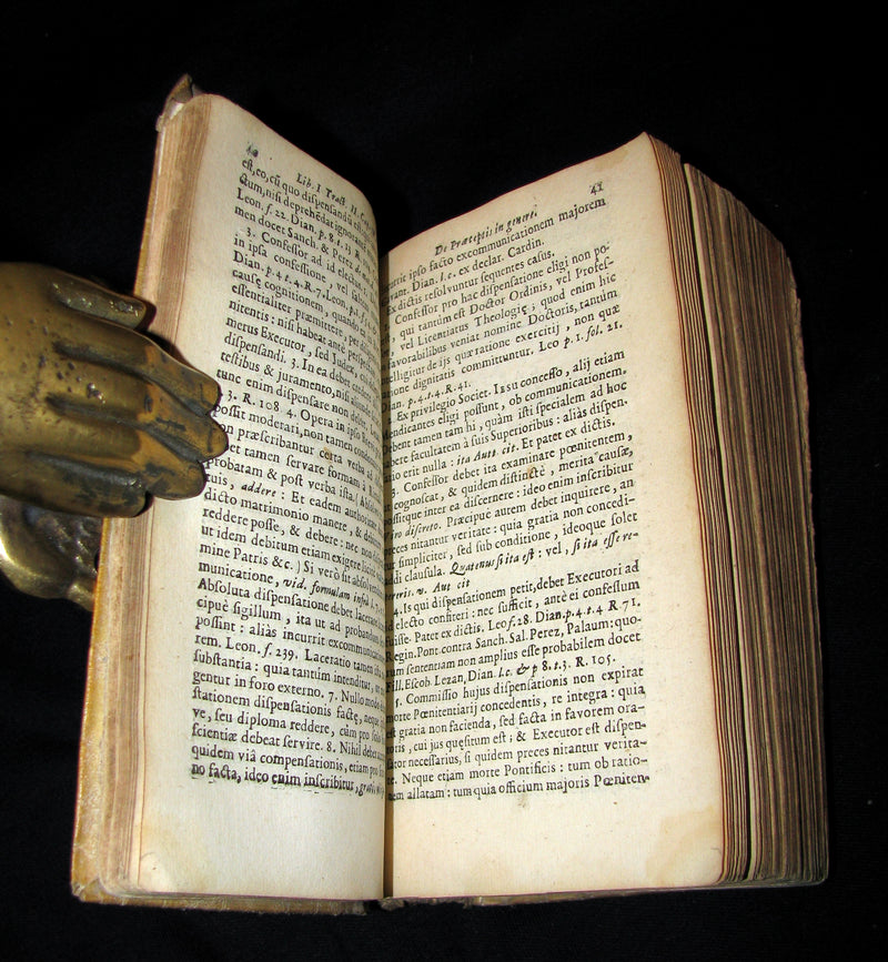 1669 Rare Latin vellum Book - Medulla Theologiae Moralis by Hermann Busenbaum, Jesuit.