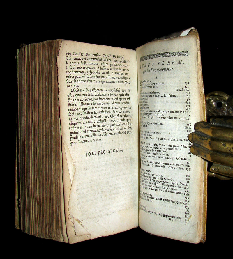 1669 Rare Latin vellum Book - Medulla Theologiae Moralis by Hermann Busenbaum, Jesuit.