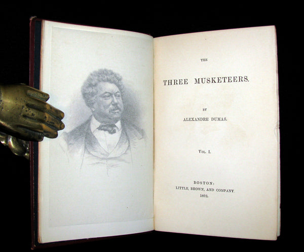 1892 Rare Book set - The Three Musketeers by Alexandre Dumas.