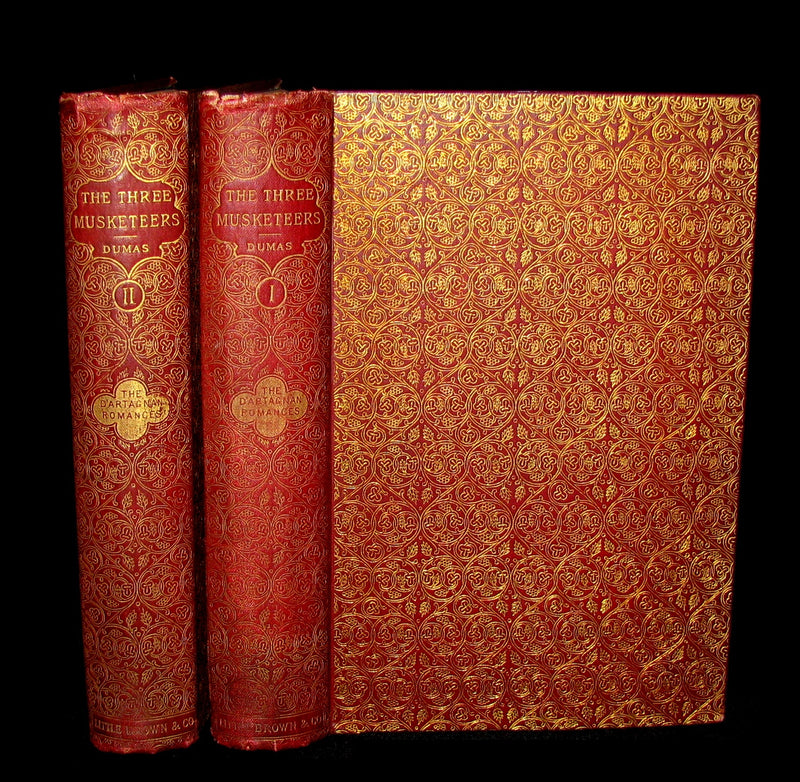 1892 Rare Book set - The Three Musketeers by Alexandre Dumas.