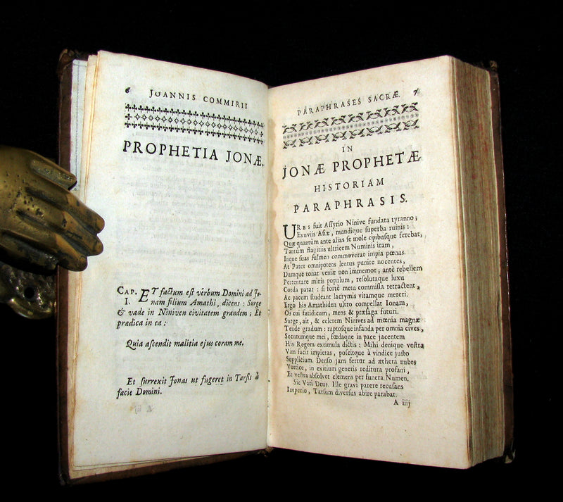 1689 Scarce Book - Odes, Fables, Epigrams by Jean Commire. Joannis Commirii CARMINA.