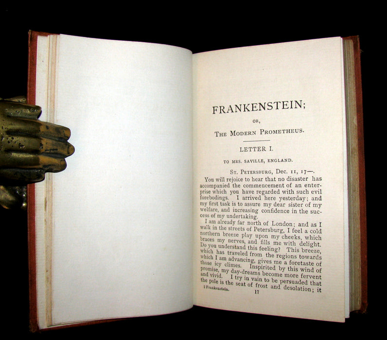 1901 Scarce Gothic Book - FRANKENSTEIN  or, The Modern Prometheus by Mary Shelley.