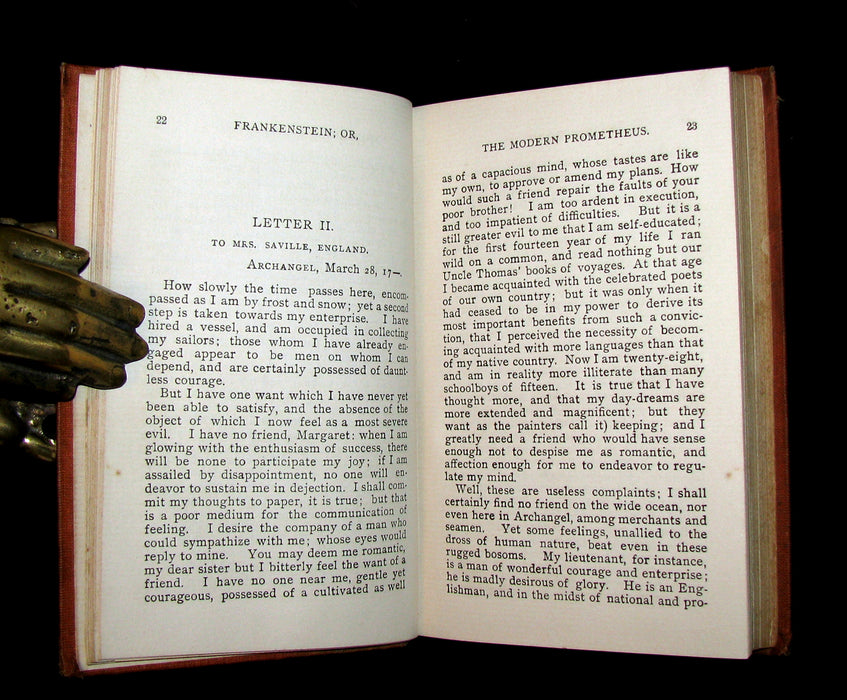 1901 Scarce Gothic Book - FRANKENSTEIN  or, The Modern Prometheus by Mary Shelley.