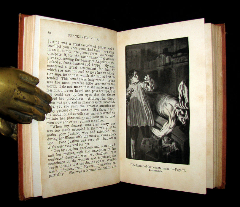 1901 Scarce Gothic Book - FRANKENSTEIN  or, The Modern Prometheus by Mary Shelley.