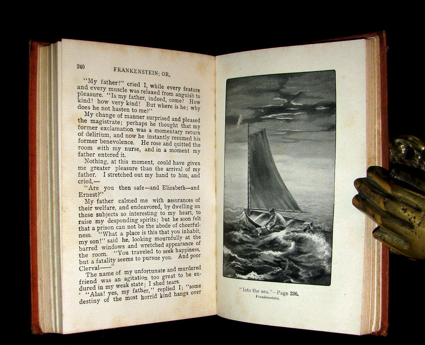 1901 Scarce Gothic Book - FRANKENSTEIN  or, The Modern Prometheus by Mary Shelley.