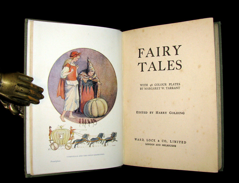 1922 Rare Book -  FAIRY TALES with 48 Coloured Plates By Margaret W. Tarrant.