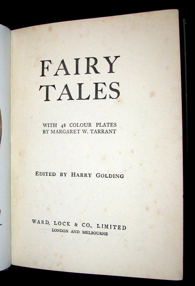 1922 Rare Book -  FAIRY TALES with 48 Coloured Plates By Margaret W. Tarrant.