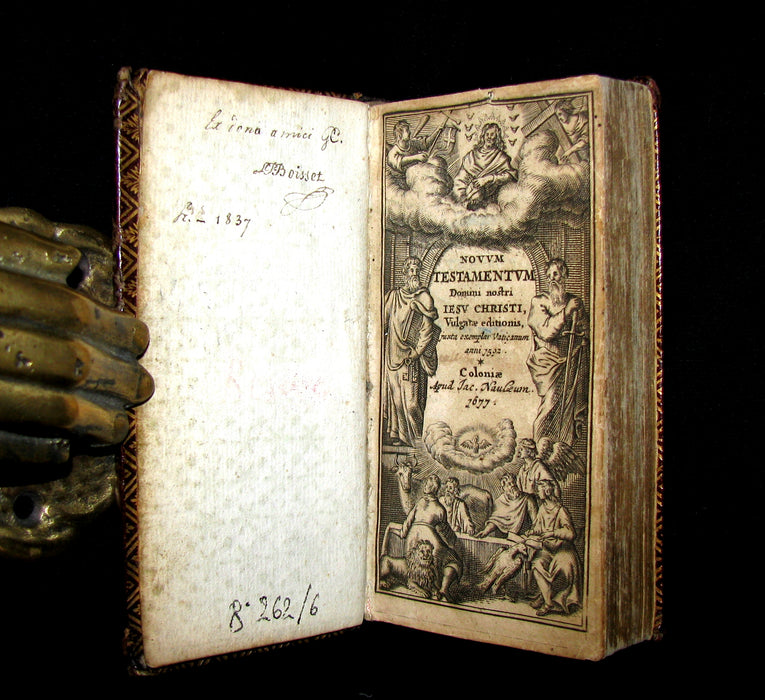 1677 Rare Latin Bible - Novum Testamentum Domini nostri Jesu Christi - New Testament.