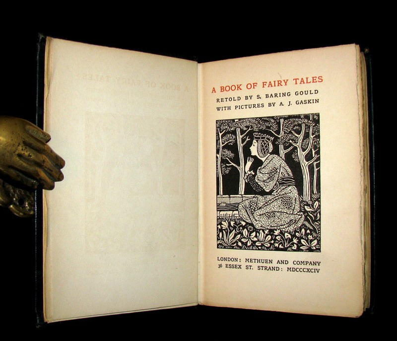 1894 Scarce Book - A Book of Fairy Tales Retold By S. Baring Gould Illustrated by Gaskin.