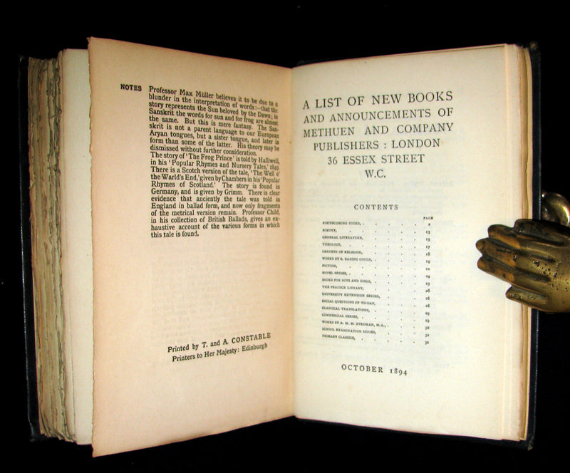 1894 Scarce Book - A Book of Fairy Tales Retold By S. Baring Gould Illustrated by Gaskin.