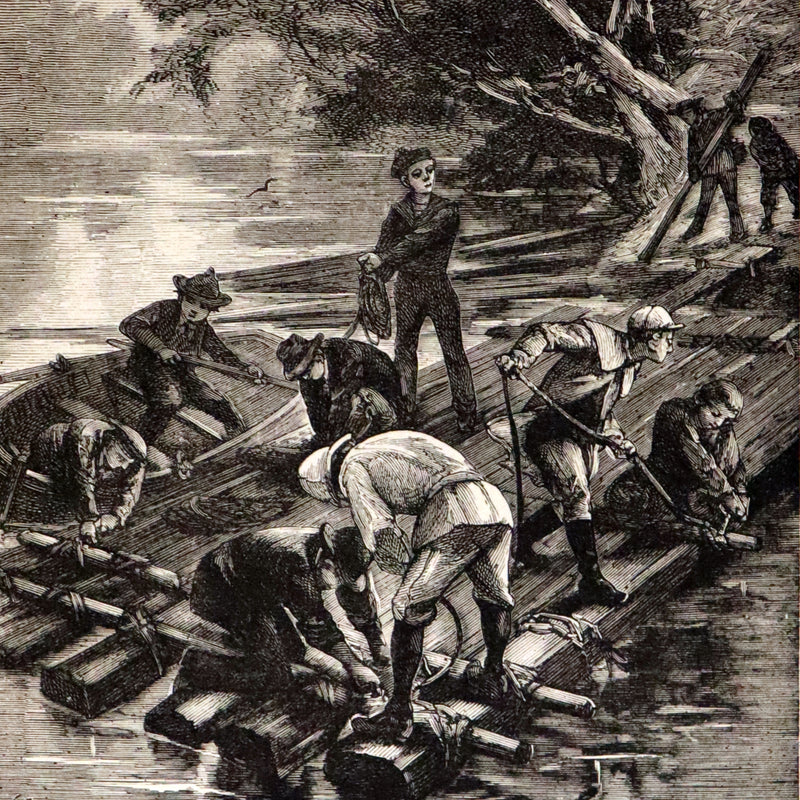 1893 Scarce Edition - Jules Verne - ADRIFT IN THE PACIFIC Illustrated.