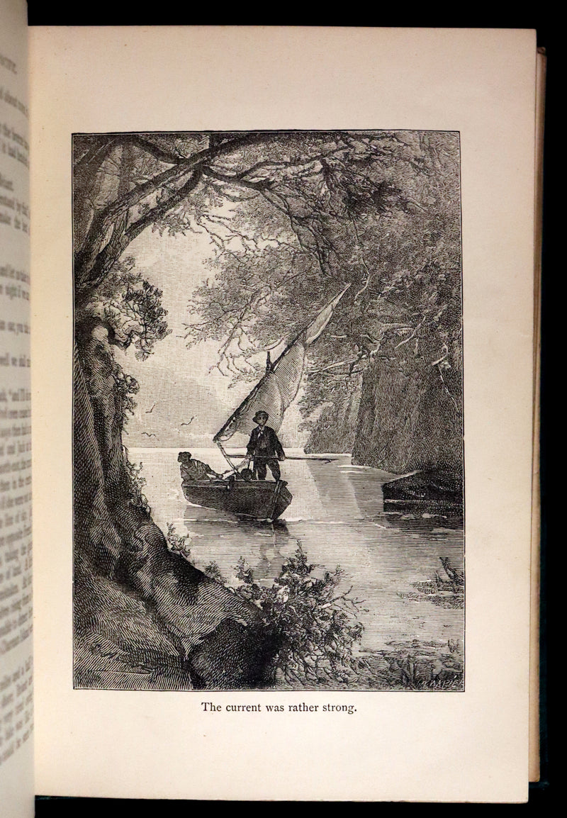 1893 Scarce Edition - Jules Verne - ADRIFT IN THE PACIFIC Illustrated.