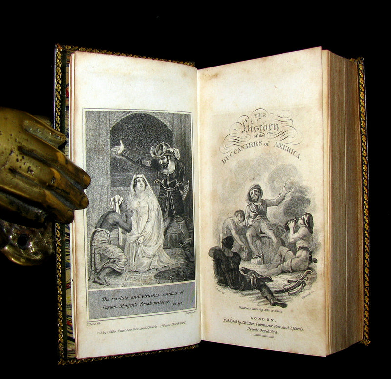 1810 Scarce Book - HISTORY OF THE BUCANIERS (BUCCANIERS) OF AMERICA - PIRATES by Exquemelin.
