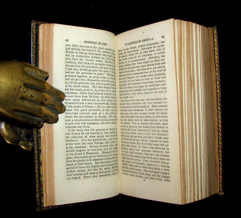 1810 Scarce Book - HISTORY OF THE BUCANIERS (BUCCANIERS) OF AMERICA - PIRATES by Exquemelin.