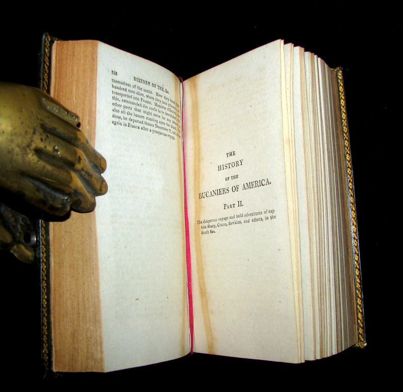 1810 Scarce Book - HISTORY OF THE BUCANIERS (BUCCANIERS) OF AMERICA - PIRATES by Exquemelin.