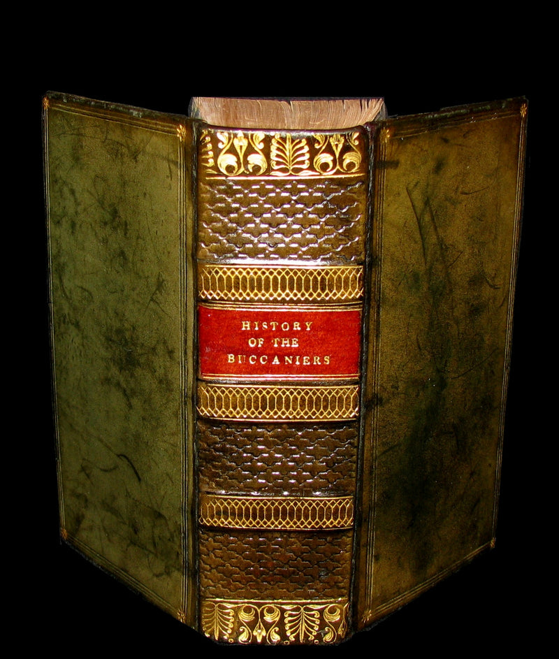 1810 Scarce Book - HISTORY OF THE BUCANIERS (BUCCANIERS) OF AMERICA - PIRATES by Exquemelin.