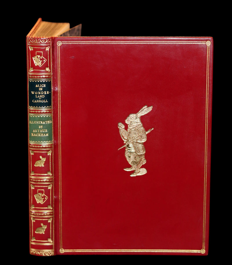 1950 Rare Bayntun Binding - Alice's Adventures in Wonderland illustrated by Arthur Rackham.