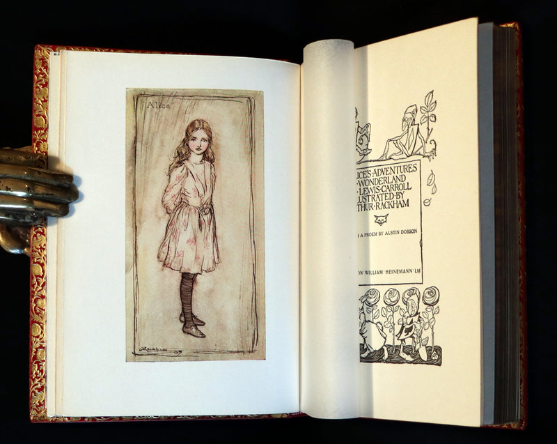 1950 Rare Bayntun Binding - Alice's Adventures in Wonderland illustrated by Arthur Rackham.