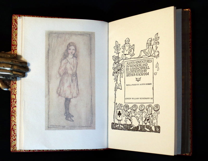 1950 Rare Bayntun Binding - Alice's Adventures in Wonderland illustrated by Arthur Rackham.