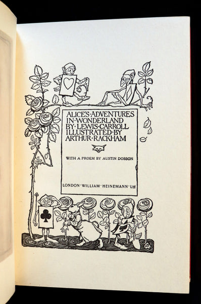 1950 Rare Bayntun Binding - Alice's Adventures in Wonderland illustrated by Arthur Rackham.