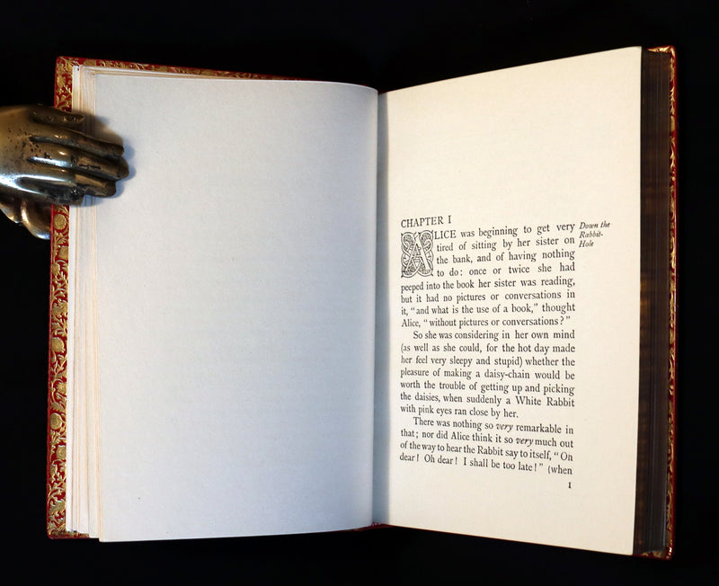 1950 Rare Bayntun Binding - Alice's Adventures in Wonderland illustrated by Arthur Rackham.