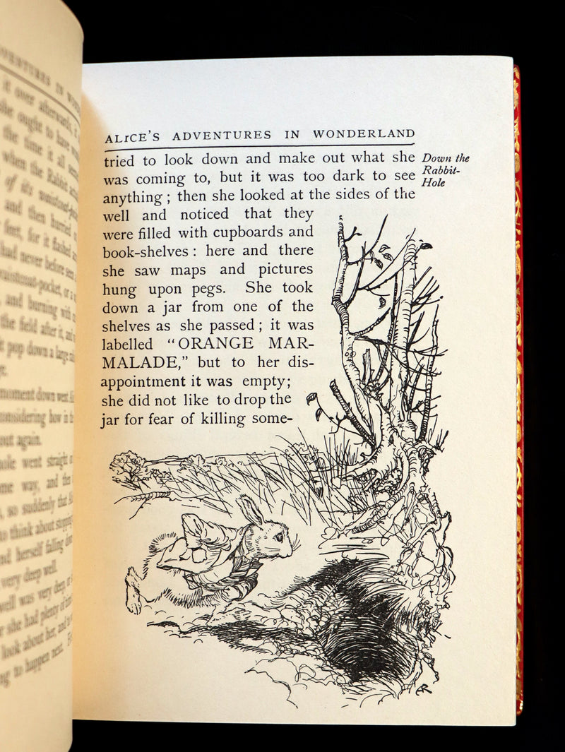 1950 Rare Bayntun Binding - Alice's Adventures in Wonderland illustrated by Arthur Rackham.