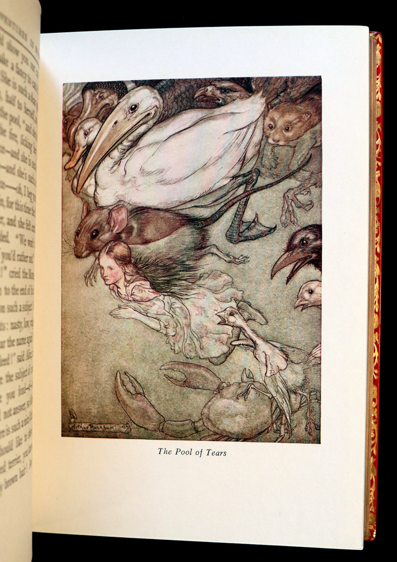 1950 Rare Bayntun Binding - Alice's Adventures in Wonderland illustrated by Arthur Rackham.