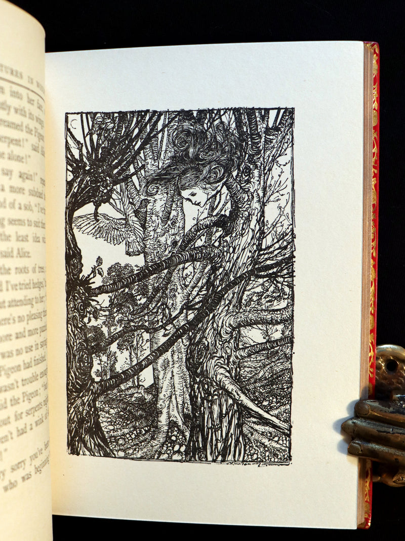 1950 Rare Bayntun Binding - Alice's Adventures in Wonderland illustrated by Arthur Rackham.