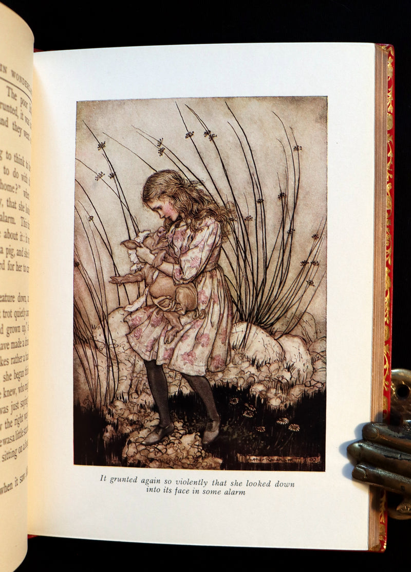 1950 Rare Bayntun Binding - Alice's Adventures in Wonderland illustrated by Arthur Rackham.