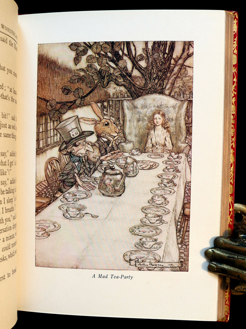 1950 Rare Bayntun Binding - Alice's Adventures in Wonderland illustrated by Arthur Rackham.