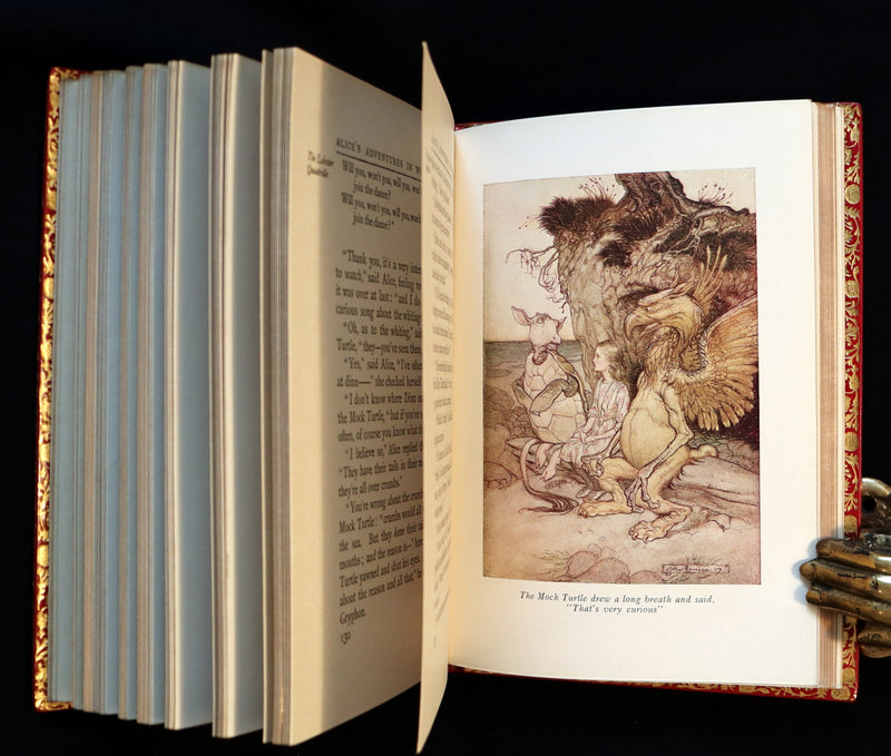 1950 Rare Bayntun Binding - Alice's Adventures in Wonderland illustrated by Arthur Rackham.
